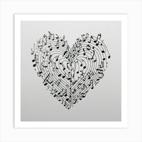 Heart Of Music 40 Art Print