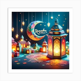 Ramadan Kareem Mubarak Greetings 12 Art Print