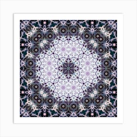 Mandala Abstraction Purple 1 Art Print