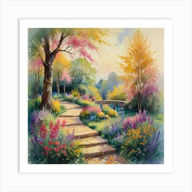 Garden Path 3 Art Print