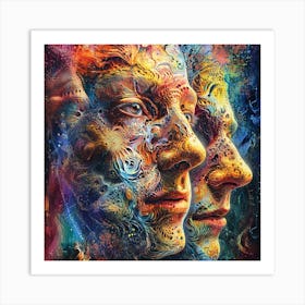 Two Faces 1 Art Print