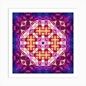 Pattern Pink And Purple Art Print