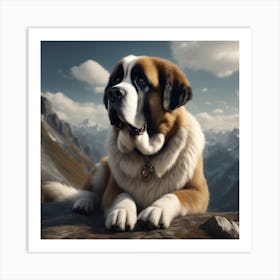 St. Bernard 2 Art Print