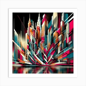 Abstract Cityscape 3 Art Print