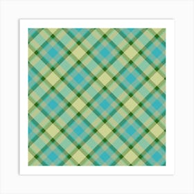 Plaid Fabric 167 Art Print