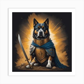 Knight Of The Dogs Art Print