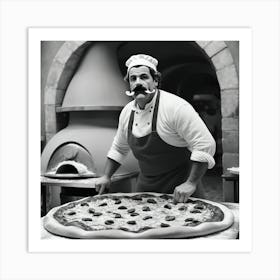 Pizza Chef Art Print