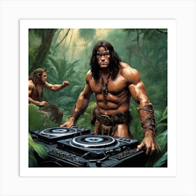 Man Cave Collection: DJ The Barbarian Art Print