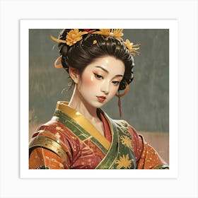 Creative Geisha Artwork 27 Art Print