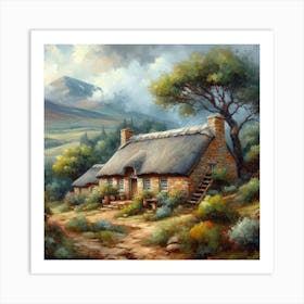 Thatched Cottage Art Print