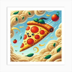 Pizza Slice In The Sky Art Print