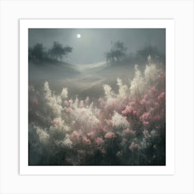 Moonlight's Forgotten Melody Art Print