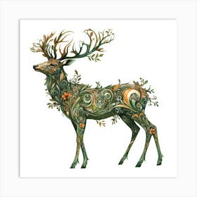 Deer. Generated AI. Wall Art Print Art Print