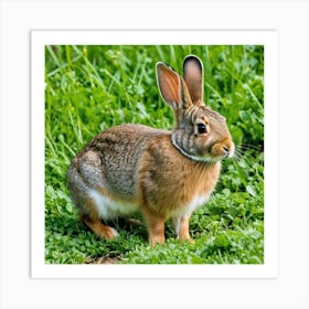 Rabbit In The Grass 5 Art Print