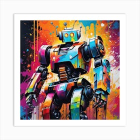 Robot 6 Art Print