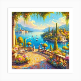 Garden In Como 3 Art Print