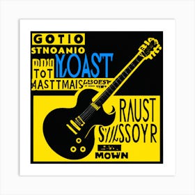 Guitar Poster 1 Art Print