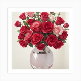 Ftd Rose Bouquet Art Print