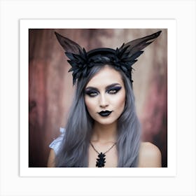 Gothic Girl Art Print