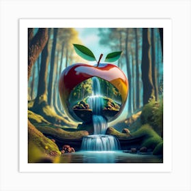 Apple In The Forest Art Print