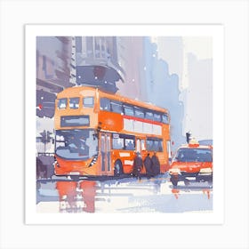 London Bus Art Print