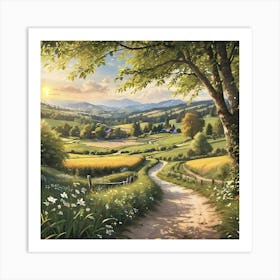 Country Road 14 Art Print