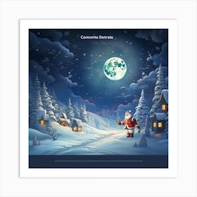 Santa Claus In The Snow 1 Art Print