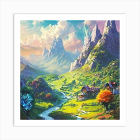 Fairytale Landscape 1 Art Print