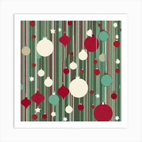 Christmas Ornaments 23 Art Print