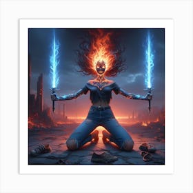 Hellbringer Female Art Print