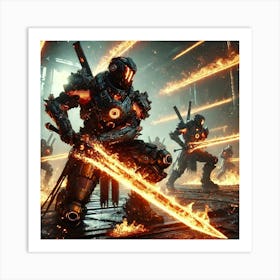 Pyroblade Knight Converted Art Print