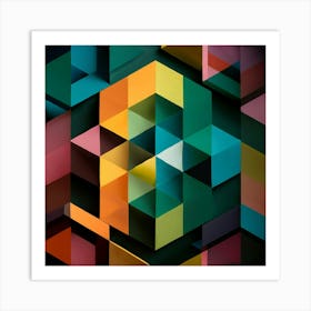 Abstract Geometric Pattern 41 Art Print