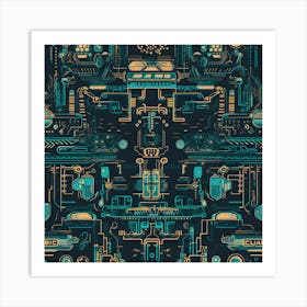 Futuristic Background 2 Art Print