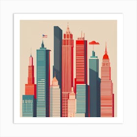 New York City Skyline 3 Art Print