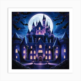 Halloween Castle 29 Art Print