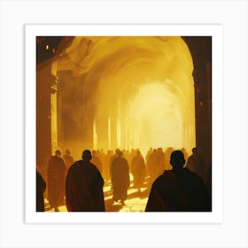 Buddhist Monks Art Print