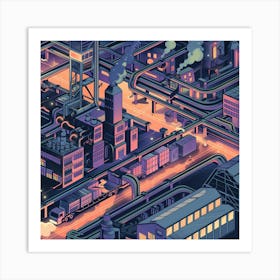 Industrial City 4 Art Print