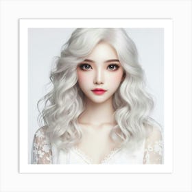 Asian Wig Art Print