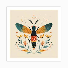 Bee Illustration 2 Art Print