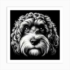 Poodle Portrait Art Print