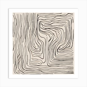 Wavy Lines Art Print