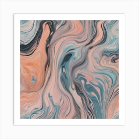 Marbled Background Art Print