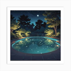 Swimming Art Print (8) Art Print