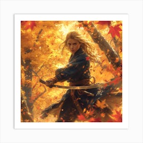 Lena1987 Tall And Tanned Young And Lovely Samurai Woman Train 3f52dff6 D1c4 42d8 Bf85 4dfc30309559 3 Art Print