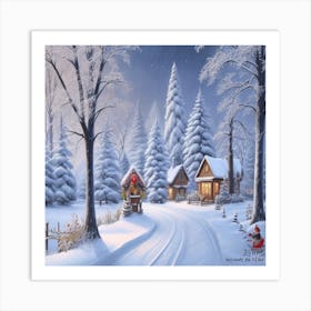 Santa'S Village Art Print