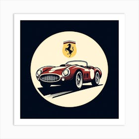 Vintage Sports Car Art Print