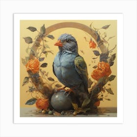 Bird In A Cage Art Print