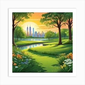 NEW YORK Park Art Print