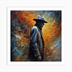 Man In A Hat 5 Art Print