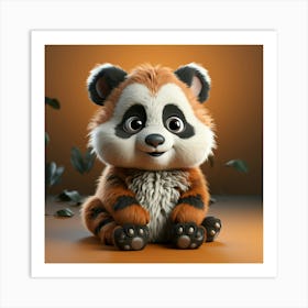 Red Panda 12 Art Print